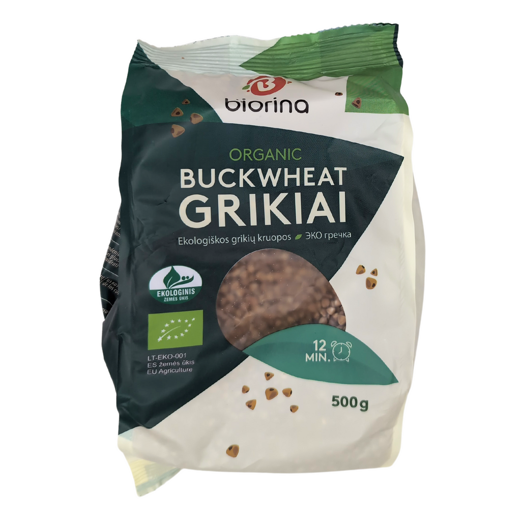 Biorina Organic Buckwheat Groats, front