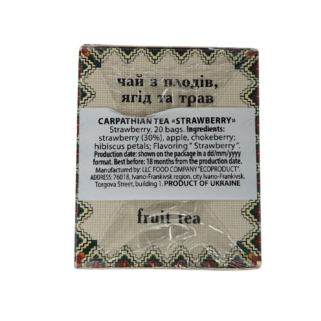 Carpathian Strawberry Herbal Tea, ingredients